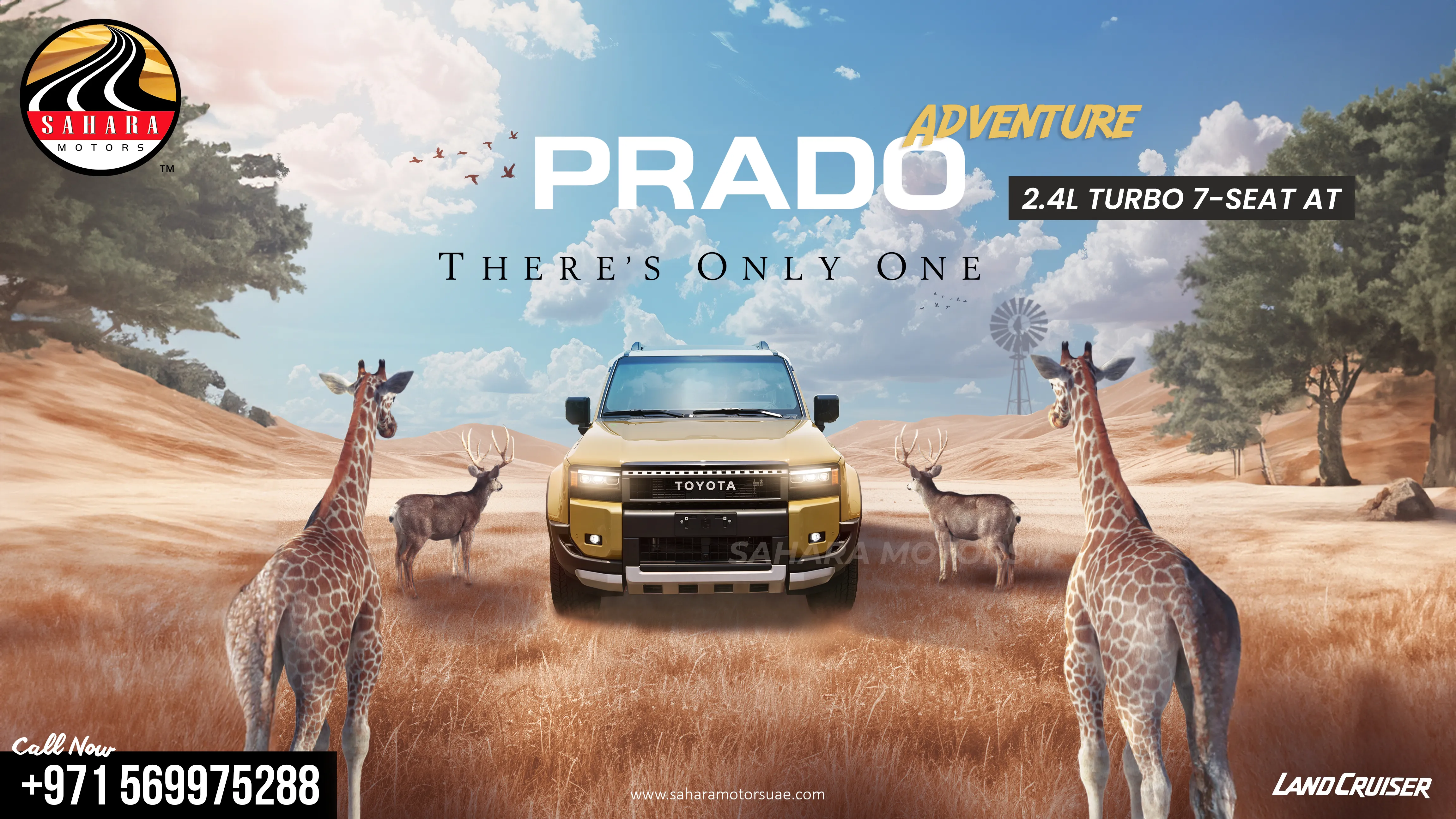 Explore Your Adventurous Spirit with 2024 Toyota Prado Adventure 2.4L | Sahara Motors Dubai